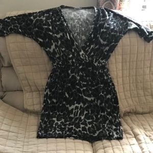 Woman's Short Sleeve V-Neck Dress